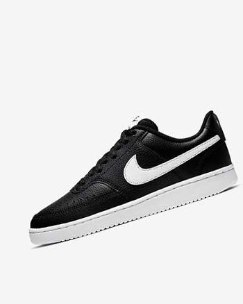 Nike Court Vision Low Negros Blancos | MX 4889